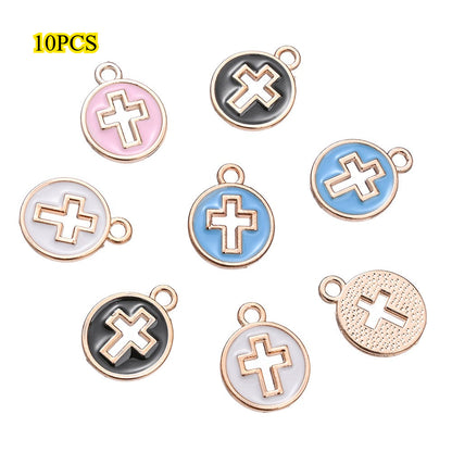 Enamel Cross Pendant Charms