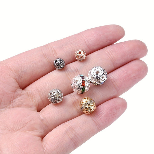 AB Rhinestone Ball Beads