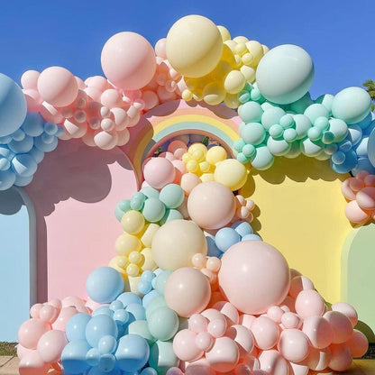 Macaron Rainbow Balloon Arch Kit