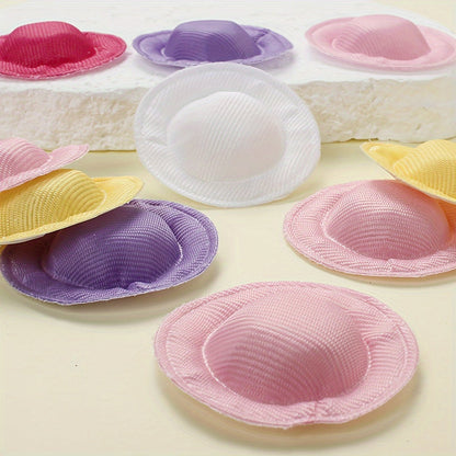 10PCS 3.7cm Vintage Dome Mini Hat Charms