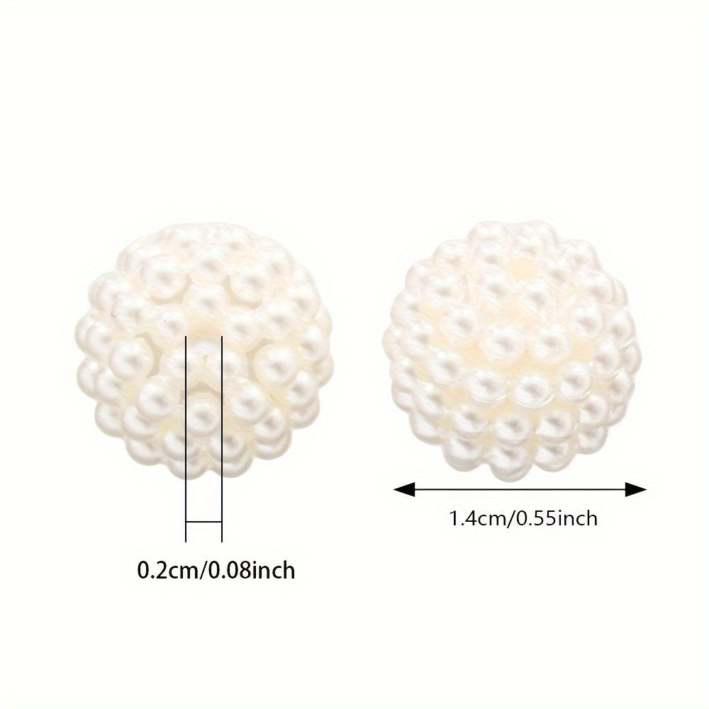 10/12/14/16/18/20mm Beige Round Acrylic Bead Set