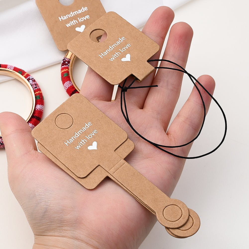 Kraft Paper Jewelry Display Cards