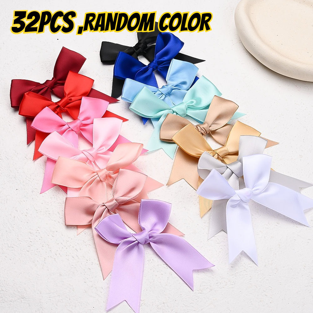 32-Piece Random Satin Ribbon Bow Set