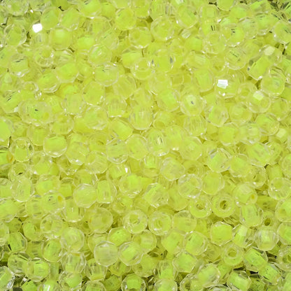 Transparent 4 mm Diamond-Shaped Glass Beads