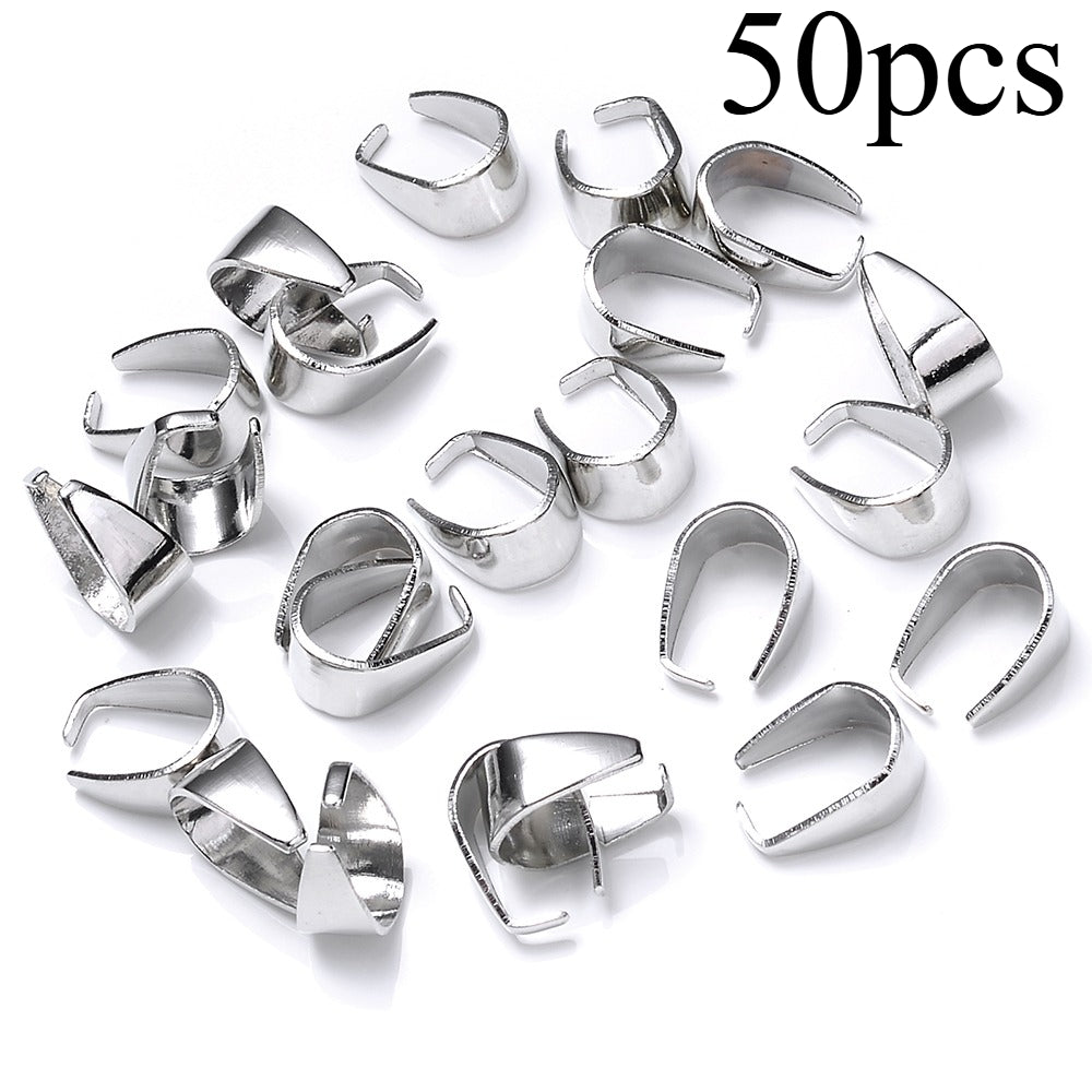 50-Piece Mini Seed Clasps for Jewelry Making