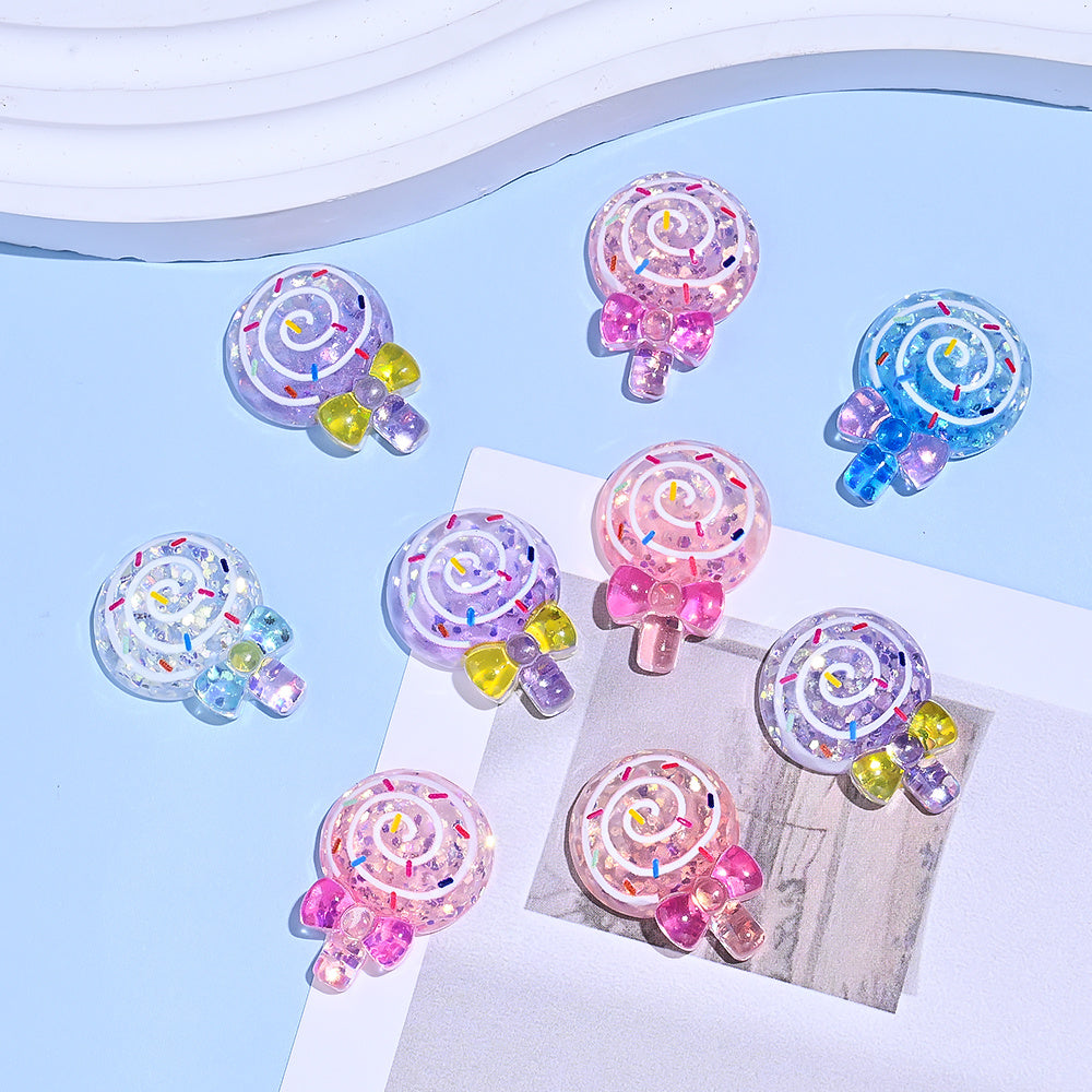 Lollipop Resin Patch Beads