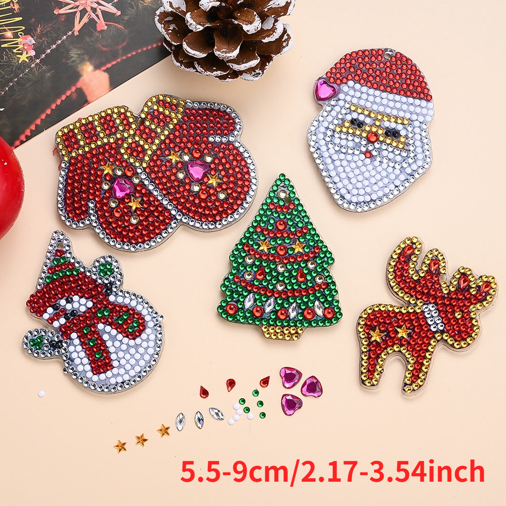 Santa Snowman Acrylic Christmas Keychain Kit