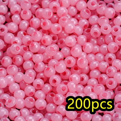 200pcs 4mm Super Shiny Glass Ice Beads