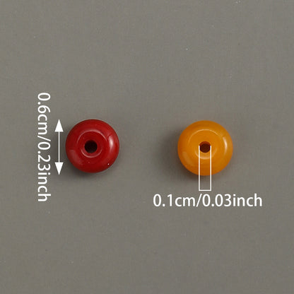 100pcs 3x6mm Multicolor Rondelle Glass Beads