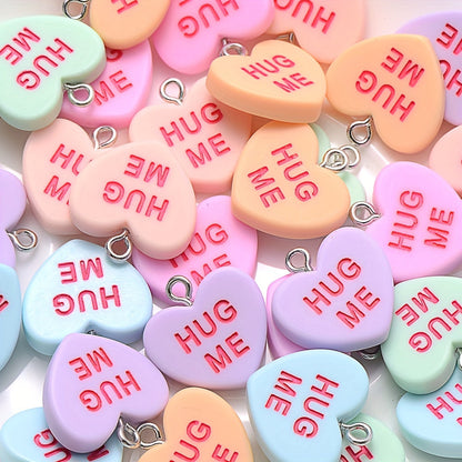 Sweet Heart Resin Pendants