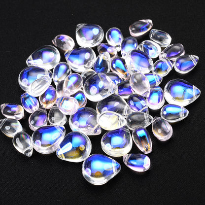 10pcs 6-12mm Translucent Teardrop Glass Beads