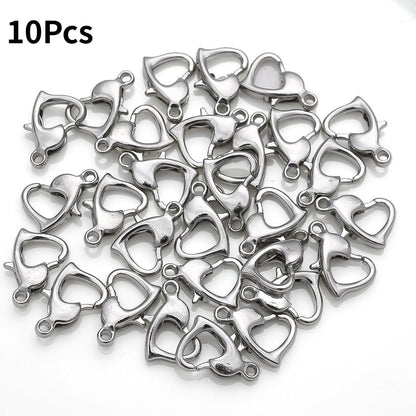Heart Alloy Lobster Clasps