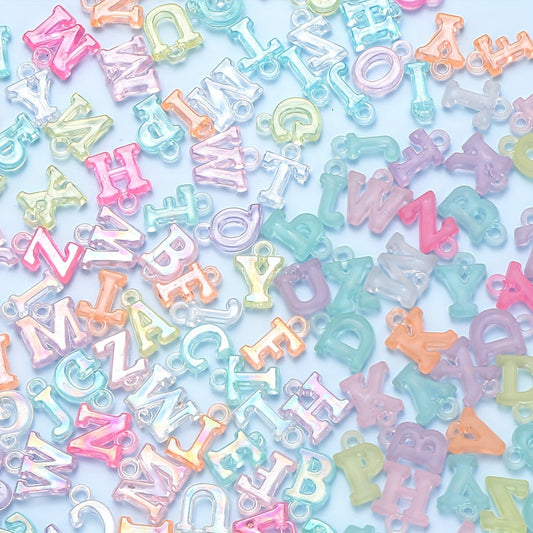 5-14 mm Mixed Letter Acrylic Charms