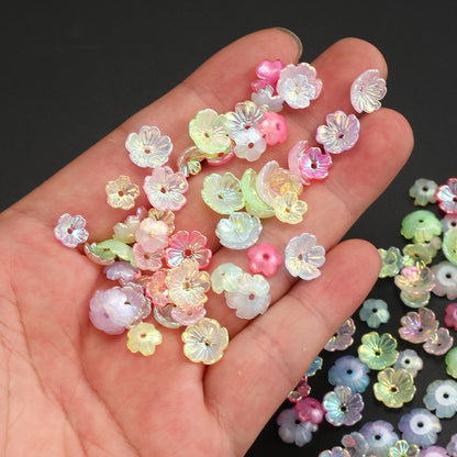 Gradient Acrylic Plum Blossom Beads