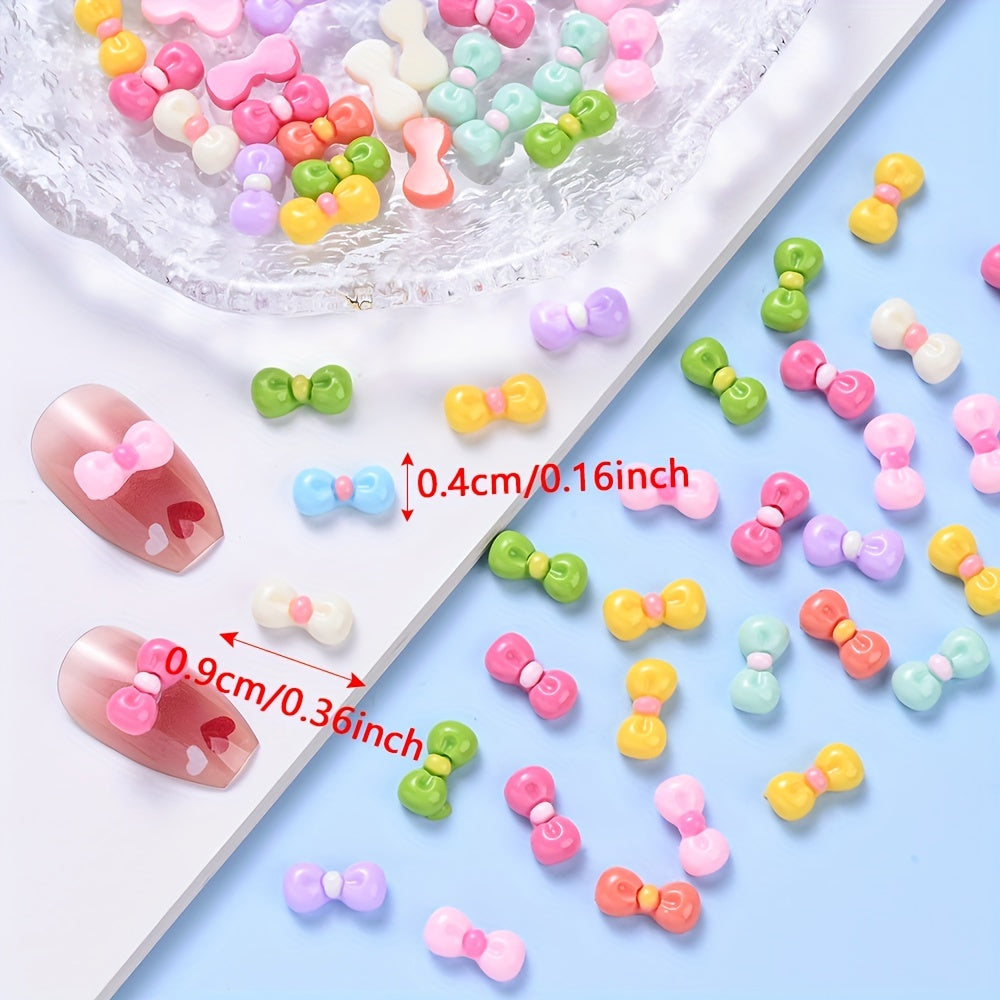 Resin Bow Flatback Decorative Beads