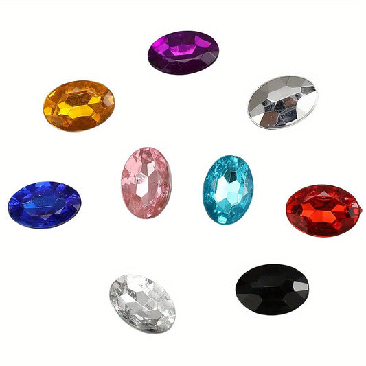 Color Oval Acrylic Patches