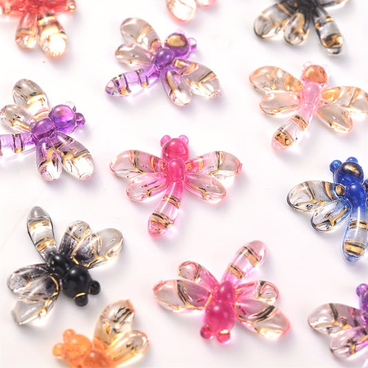 Dragonfly Acrylic Beads