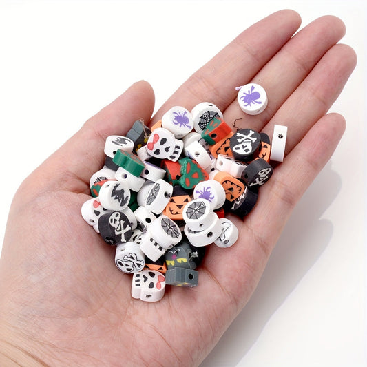 Halloween Polymer Clay Beads Set