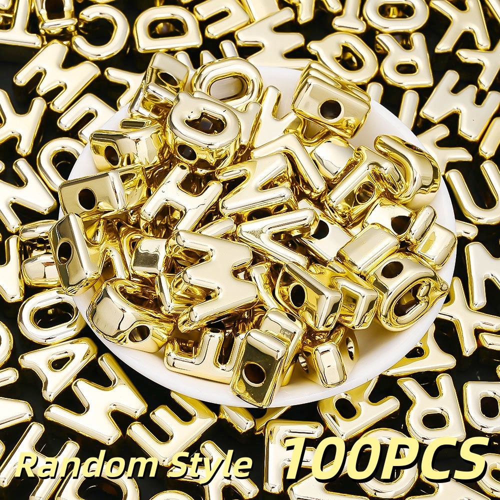 Colorful Alphabet Acrylic Beads