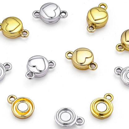 Heart Magnetic Clasp Connectors