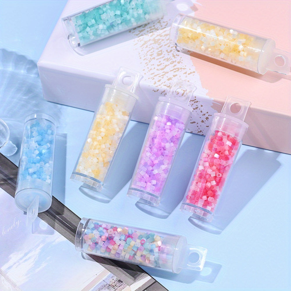 10g 2.5mm Colorful Drawn Glass Seed Beads