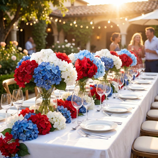 Mixed Color Artificial Hydrangea Bouquets