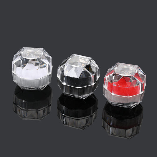 Octagonal Plastic Jewelry Gift Boxes