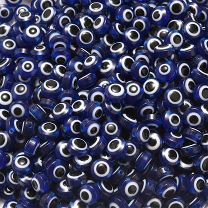 Blue Evil Eye Resin Beads