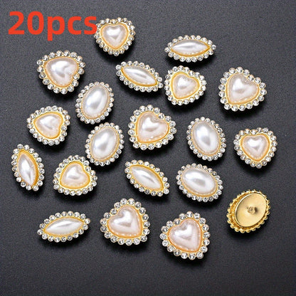 20pcs White Acrylic Artificial Pearl Beads