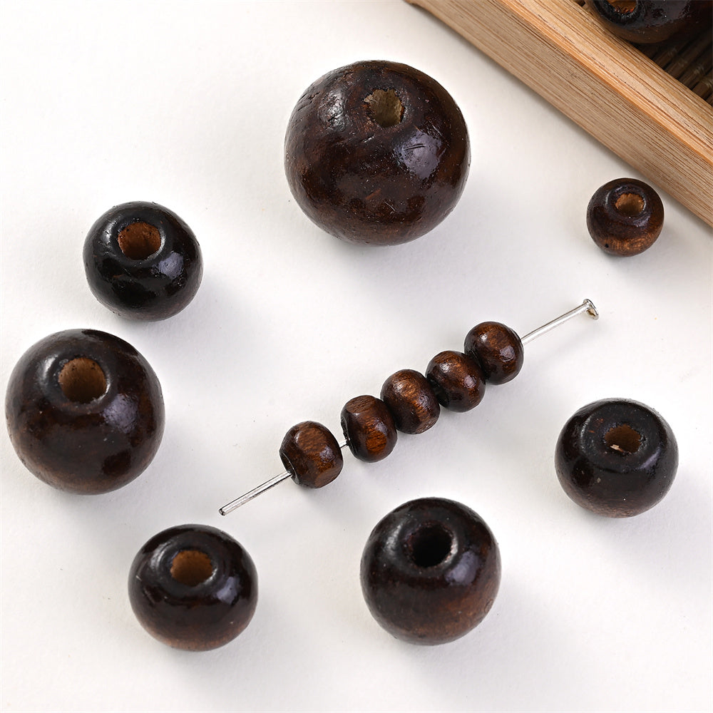 Brown Natural Wood Beads