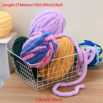 1 Roll 27m Extra-Thick 20mm Soft Wool Yarn