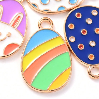 Easter Egg Alloy Pendants