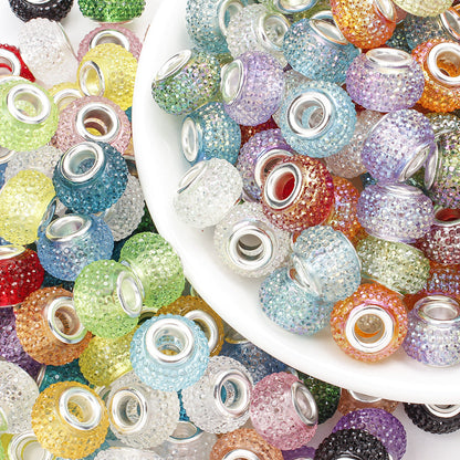 Mixed Color Resin Large Hole Beads
