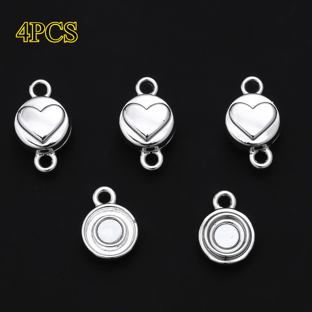 Heart Magnetic Clasp Connectors