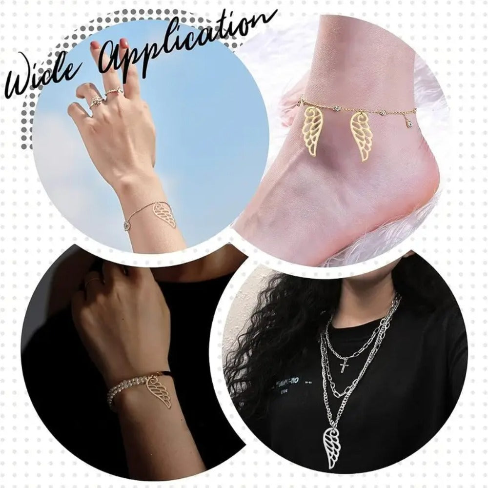 Vintage Alloy Wing Pendants