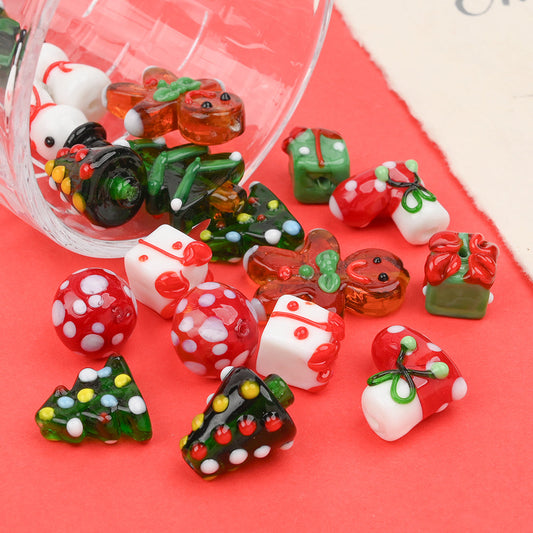 Christmas Glass Beads
