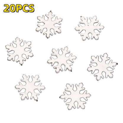 Plastic Snowflake Ornaments