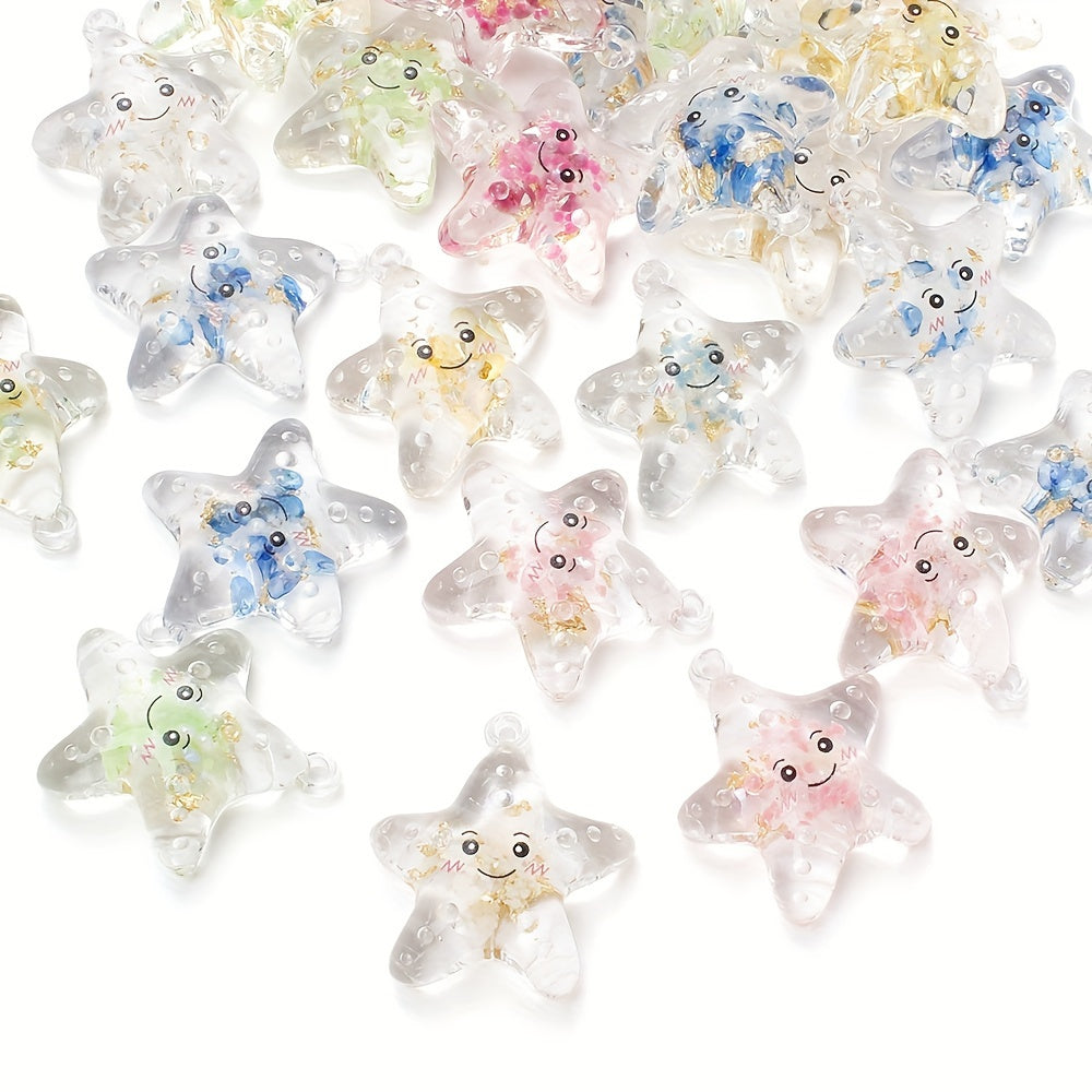 Resin Transparent Luminous Pendant Charms