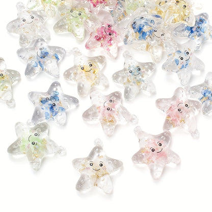 Resin Transparent Luminous Pendant Charms