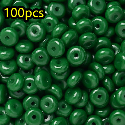 Macaron Glass Safety Buckle Beads