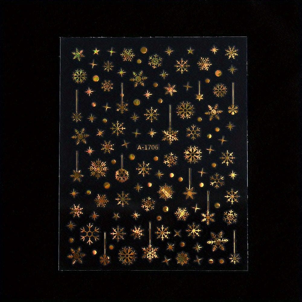Gold Pattern Manicure Stickers