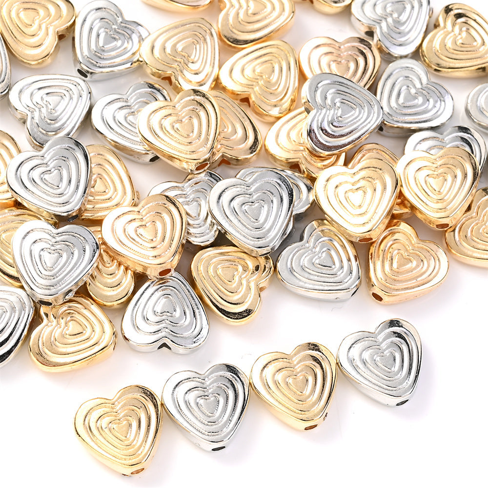 CCB Heart Spacer Beads