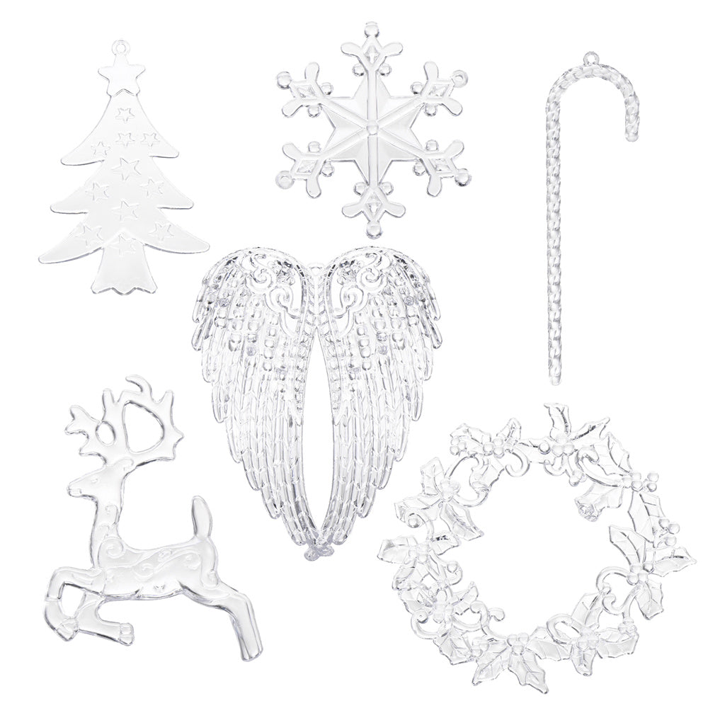 Clear Acrylic Christmas Decorative Accessories