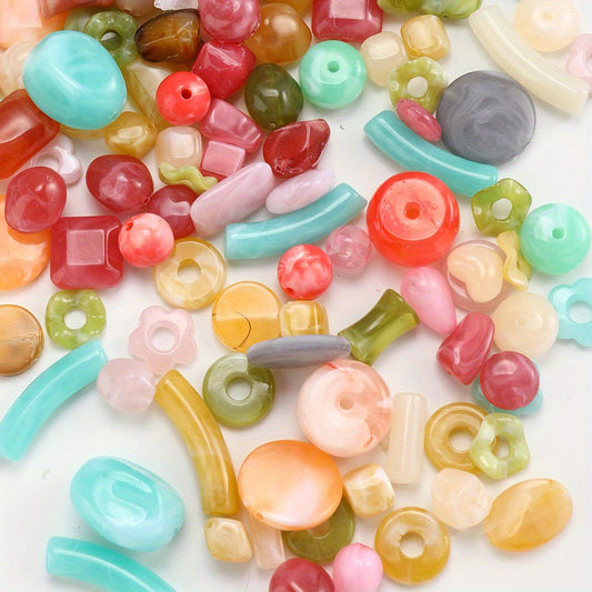 Color Smudge Acrylic Beads
