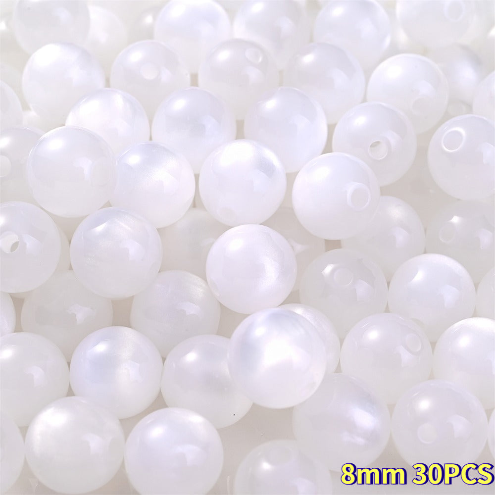 Cat Eye Resin Round Beads