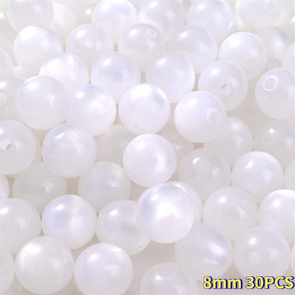 Cat Eye Resin Round Beads