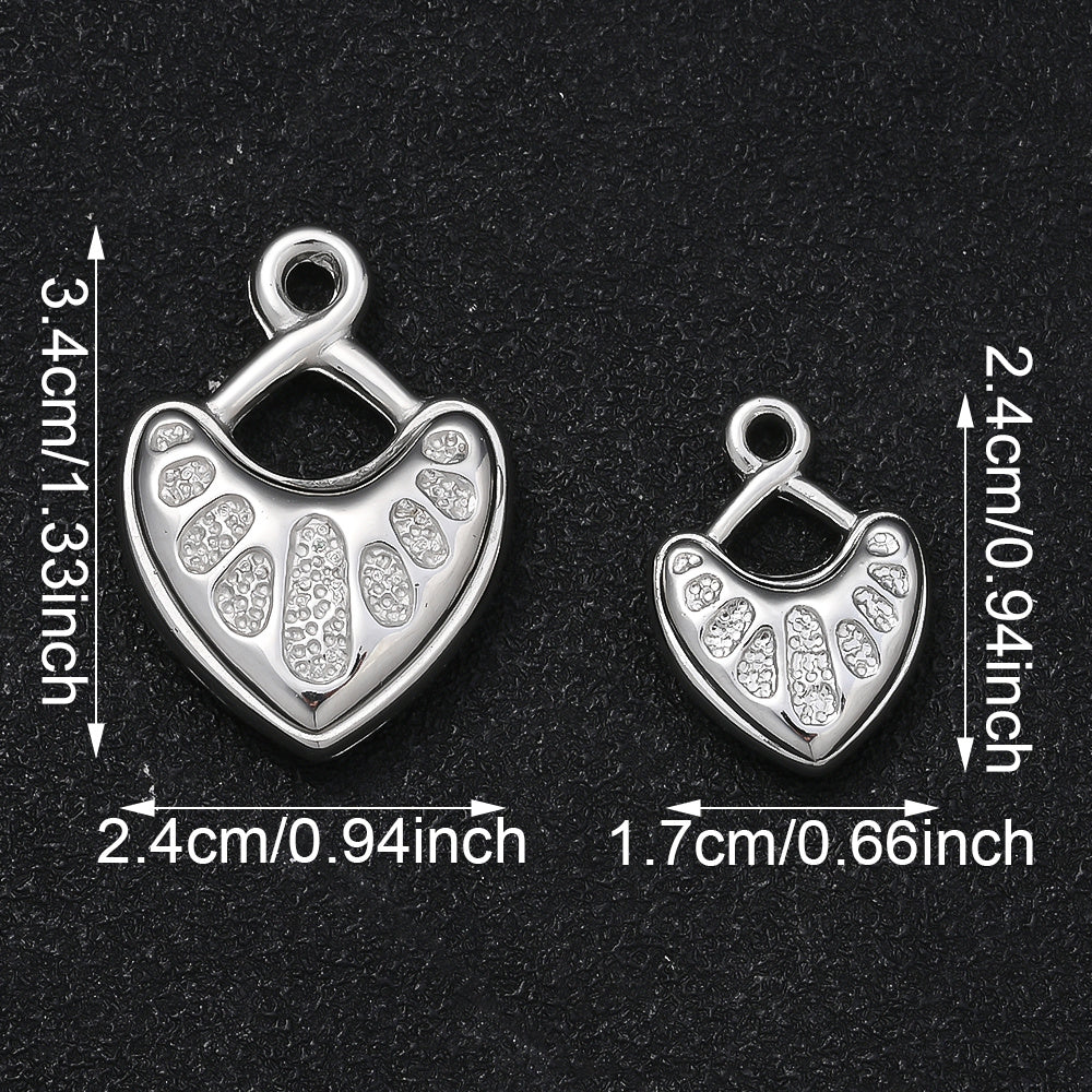 10/20PCS CCB Peach Heart Pendant Set