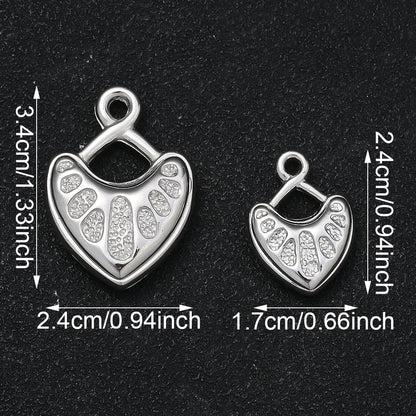 10/20PCS CCB Peach Heart Pendant Set