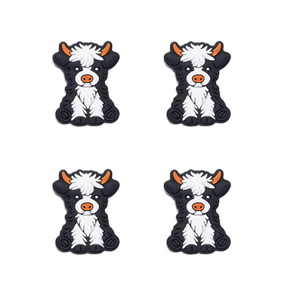 4PCS Farm Animal Silicone Bead Set