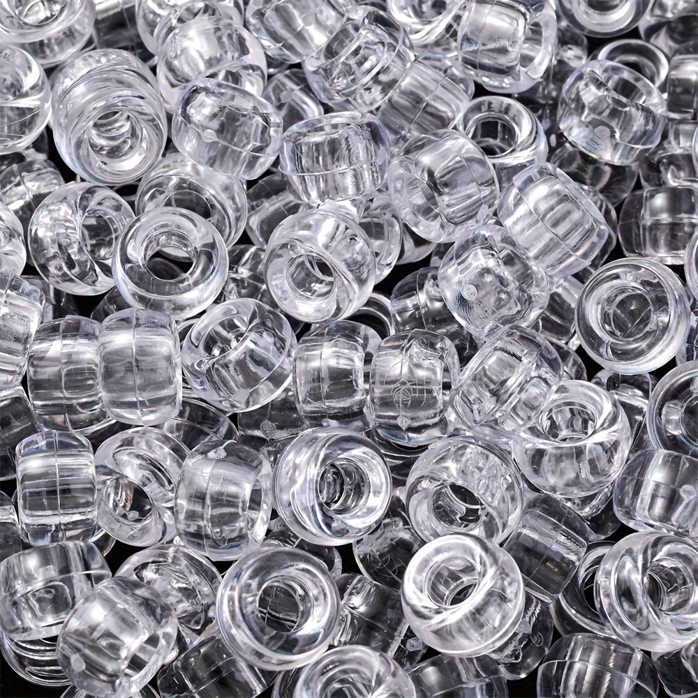 Transparent Colorful Pony Beads